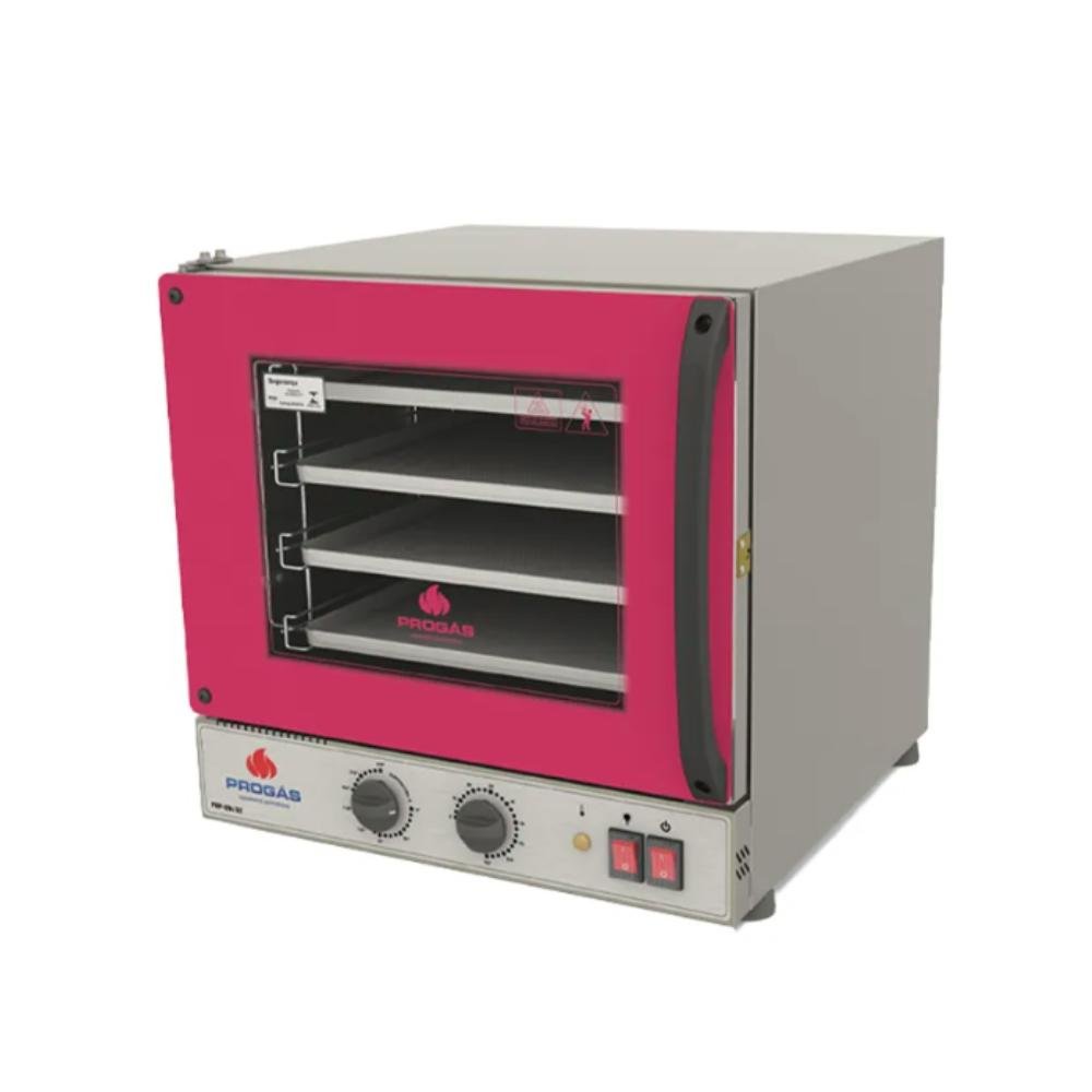 Forno Turbo Elétrico Vermelho Prp004 Prógas