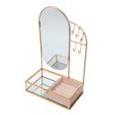 Ver imagem 1 de Porta-Joias Mirage com Espelho Dourado 29cm Wolff
