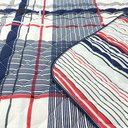 Ver imagem 4 de Kit Cobre Leito Solteiro Matelado Estampado Listrado Algodão 2 Peças