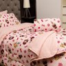 Enxoval Completo Cama Solteiro Rosa 6 Peças Prediletto - 2