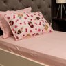 Enxoval Completo Cama Solteiro Rosa 6 Peças Prediletto - 4