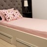 Enxoval Completo Cama Solteiro Rosa 6 Peças Prediletto - 3