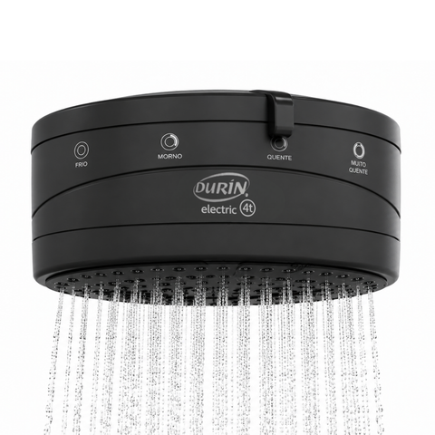 Chuveiro Ducha 4 Temperaturas Potência 4500W / 127V Preto Durín