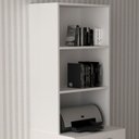 Ver mais imagens de Armario Escrivaninha Multiuso Retratil 5 Nicho Me4171 Branco Tecno Mobili