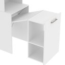 Ver imagem 7 de Armario Escrivaninha Multiuso Retratil 5 Nicho Me4171 Branco Tecno Mobili