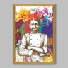 Quadro Cozinha Chef Splash Color - 20x30cm - Moldura Caixa Madeira - 1