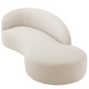 Ver mais imagens de Divã Recamier Orgânico França 180cm Lado Direito Linho Bege - Amarena Moveis