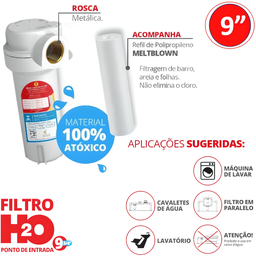 Filtro H2o para Ponto de Entrada Melt Blown Tamanho 9.3/4'' Durín - 3