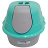 Sanitário para Gatos Fechado com Bandeja e Porta Cat Toalete Verde Furacão Pet 01423 - 3