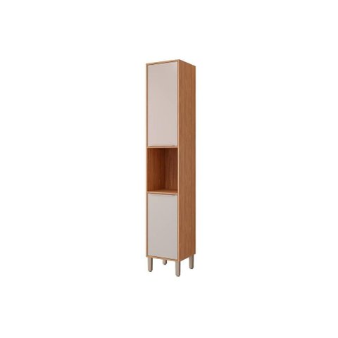 Paneleiro de Cozinha Esplêndida 2 Portas 37cm Freijo/off White - Mgm