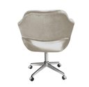 Ver imagem 3 de Poltrona Zara Base Giratória com Rodinhas Cor:Veludo Capuccino 250