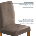 Ver imagem 7 de Conjunto Sala de Jantar Mesa 4 Cadeiras Tampo de MDF Carol Marrom Cinamomo/Bege