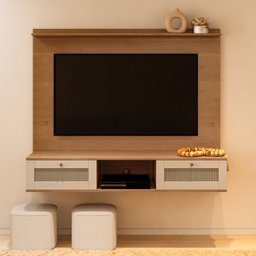 Painel para Tv até 75 Polegadas Trama 2 Portas - 1