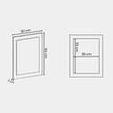 Ver imagem 2 de Espelho para Banheiro 50cm MDF Freijo Moscou - On Móveis