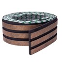 Ver imagem 1 de Painel Ripado Laminado de Eva Autocolante Flexível Rolo 10mt Corten com Textura Amadeirado