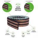 Ver imagem 4 de Painel Ripado Laminado de Eva Autocolante Flexível Rolo 10mt Corten com Textura Amadeirado