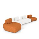 Ver imagem 2 de Sofá 4 Lugares Orgânico com Chaise e 3 Módulos Berlim bouclê Cr K01 - D'Rossi