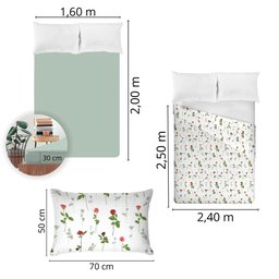 Jogo de Cama Queen Size 180 Fios Fiori - Amélia (7815) - 5