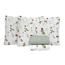 Jogo de Cama Queen Size 180 Fios Fiori - Amélia (7815) - 1