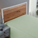 Ver imagem 3 de Lençol 200 Fios Casal 100% Algodão sem Elástico Virol Cama Box e Padrão:verde Bebe
