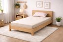 Ver imagem 2 de Colchão Cama Box Solteio Adulto 188x88x14 D33 Espuma Revestido com Estampa Desenhos de Bambus
