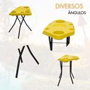 Ver imagem 5 de Mesa Petisqueira Tampo com 9 Cavidades Petiscos Desmontável Varandas Jardim Pescarias Camping