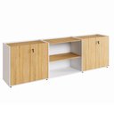 Ver imagem 7 de Armário para Escritório F5 4 Portas 2 Prateleiras MDP 240cm F5 Office