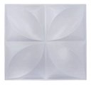 Ver imagem 3 de Kit 30 Placas Decorativas 3 D Pétalas Branco 50x50 Cm Pétalas