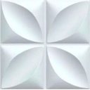 Ver imagem 1 de Kit 25 Placas Decorativas 3 D Pétalas Branco 50x50 Cm Pétalas