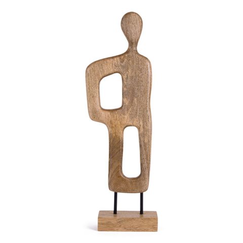 Escultura Decorativa em Madeira 56cm 21890 Mart