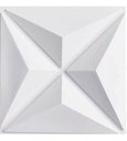 Ver imagem 1 de Kit 25 Placas Decorativas 3 D Estrelar Branco 50x50 Cm Estrelar
