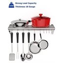 Ver imagem 3 de Takywep Suporte de Parede Inox 61cm com Ganchos para Panelas
