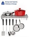 Ver imagem 3 de Takywep Suporte de Parede Inox 61cm com Ganchos para Panelas