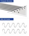Ver imagem 7 de Takywep Suporte de Parede Inox 61cm com Ganchos para Panelas