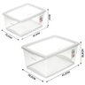 Kit 4 Caixas Organizadora Ordene 7,5 15, 30 e 60 Lt C/ Tampa - 3