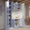 Ver imagem 2 de Cozinha Modulada 3 Peças com Tampo com Cristaleira Marselha CabeCasa MadeiraOriginals