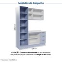 Ver imagem 5 de Cozinha Planejada 3 Peças com Tampo com Cristaleira Marselha CabeCasa MadeiraOriginals Azul/Sereno