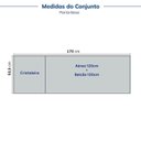 Ver imagem 6 de Cozinha Planejada 3 Peças com Tampo com Cristaleira Marselha CabeCasa MadeiraOriginals Azul/Sereno