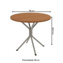Ver imagem 4 de Mesa de Jantar 4 Lugares Jordana Nikel - Kappesberg