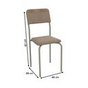 Ver imagem 3 de Mesa de Jantar 4 Lugares Jordana Nikel - Kappesberg