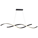 Ver imagem 3 de Luminária Pendente Lustre Led 3 em 1 Dna Preto Moderno Luxuoso Bivolt Inl120
