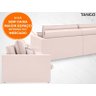 Sofá Tango 2,00M Sem Caixa, Retrátil e Reclinável Velosuede Areia - Netsofás - 3