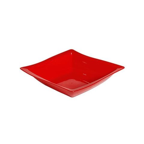 Saladeira Moove Vemplast 25X25 Tropical Vermelha