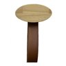 Gancho Pinus Oval com courino Caramelo - 3