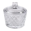 Ver imagem 1 de Açucareiro De Cristal Com Tampa Diamante Lyor 10Cm