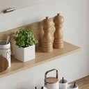 Ver imagem 4 de Prateleira Decorativa de Parede Odda MDP 100cm Bege Mercado Das Prateleiras
