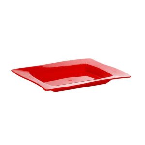 Saladeira Moove Rasa Vemplast M 1L Tropical Vermelha