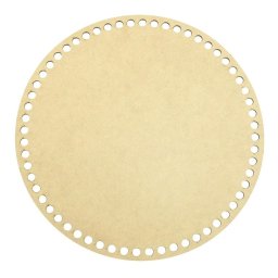 Kit 4 Base Redonda 40 Cm Mdf para Cesto Crochê Fio de Malha - 1
