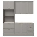 Ver imagem 1 de Cozinha Modulada 3 Pecas 192 Cm Ce759 Americana Cinza Calcare Henn
