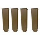 Ver imagem 1 de Kit 4 Pés Plástico para Balcão 16 a 19 Cm Marrom